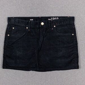 GAP Corduroy Low Rise Micro Mini Skirt